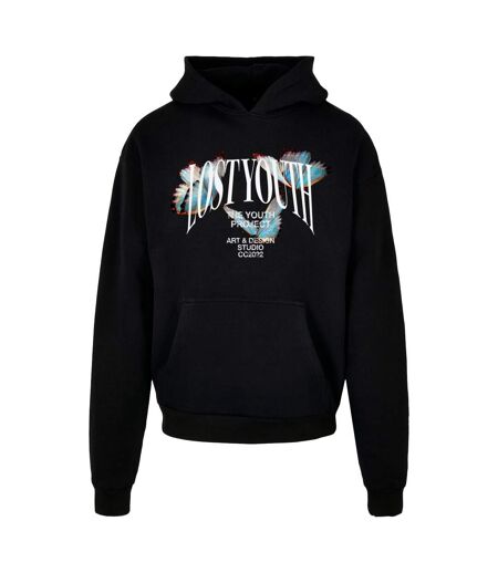 Mens Butterfly Hoodie Black Lost Youth