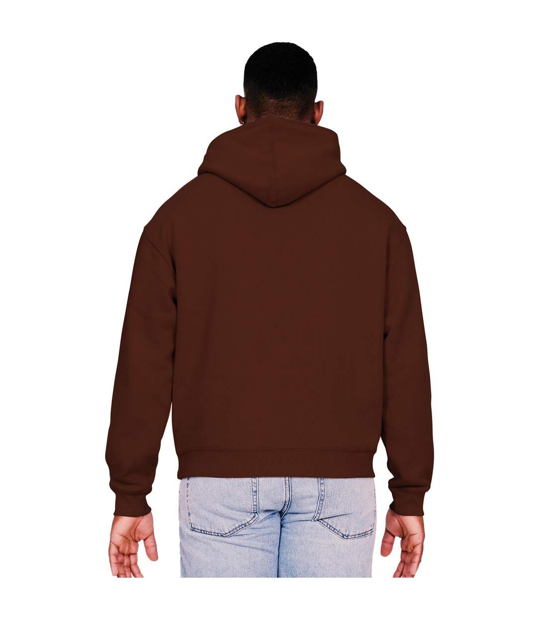 Sweat à capuche homme chocolat Casual Classics