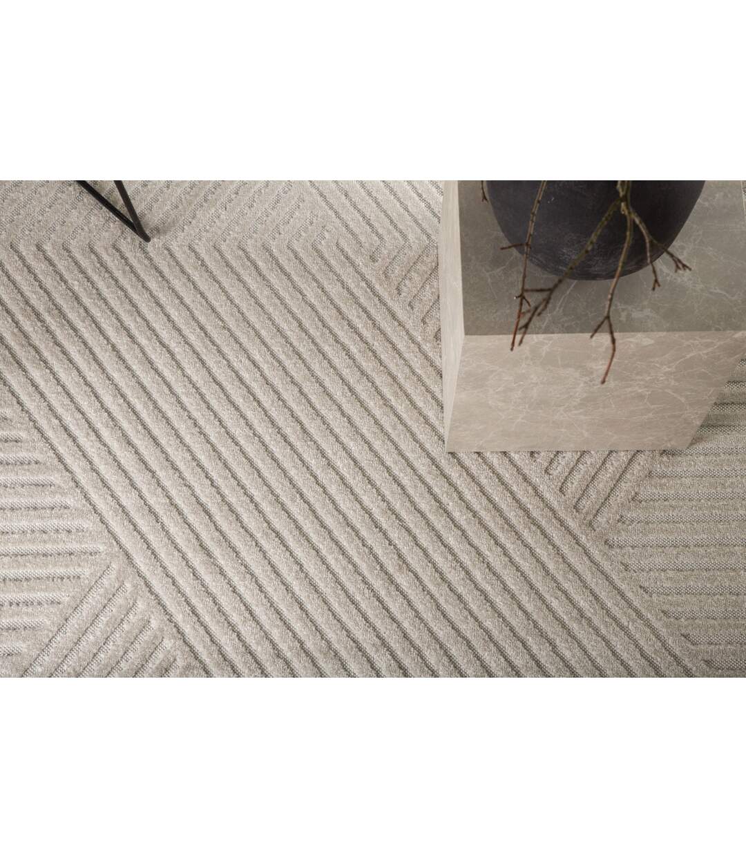 Tapis Déco Aron Solar 240x340cm Naturel-4