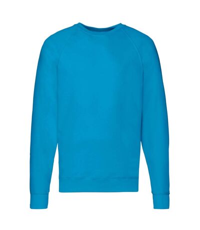 Fruit of the Loom Unisex Adult Lightweight Raglan Sweatshirt (Azure Blue) - UTRW9734