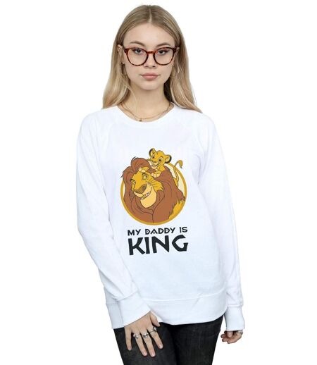 Disney Sweat Womens/Ladies The Lion King My Daddy Is King (Blanc) - UTBI22115
