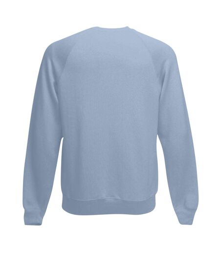 Fruit Of The Loom Mens Raglan Sleeve Belcoro® Sweatshirt (Mineral Blue)