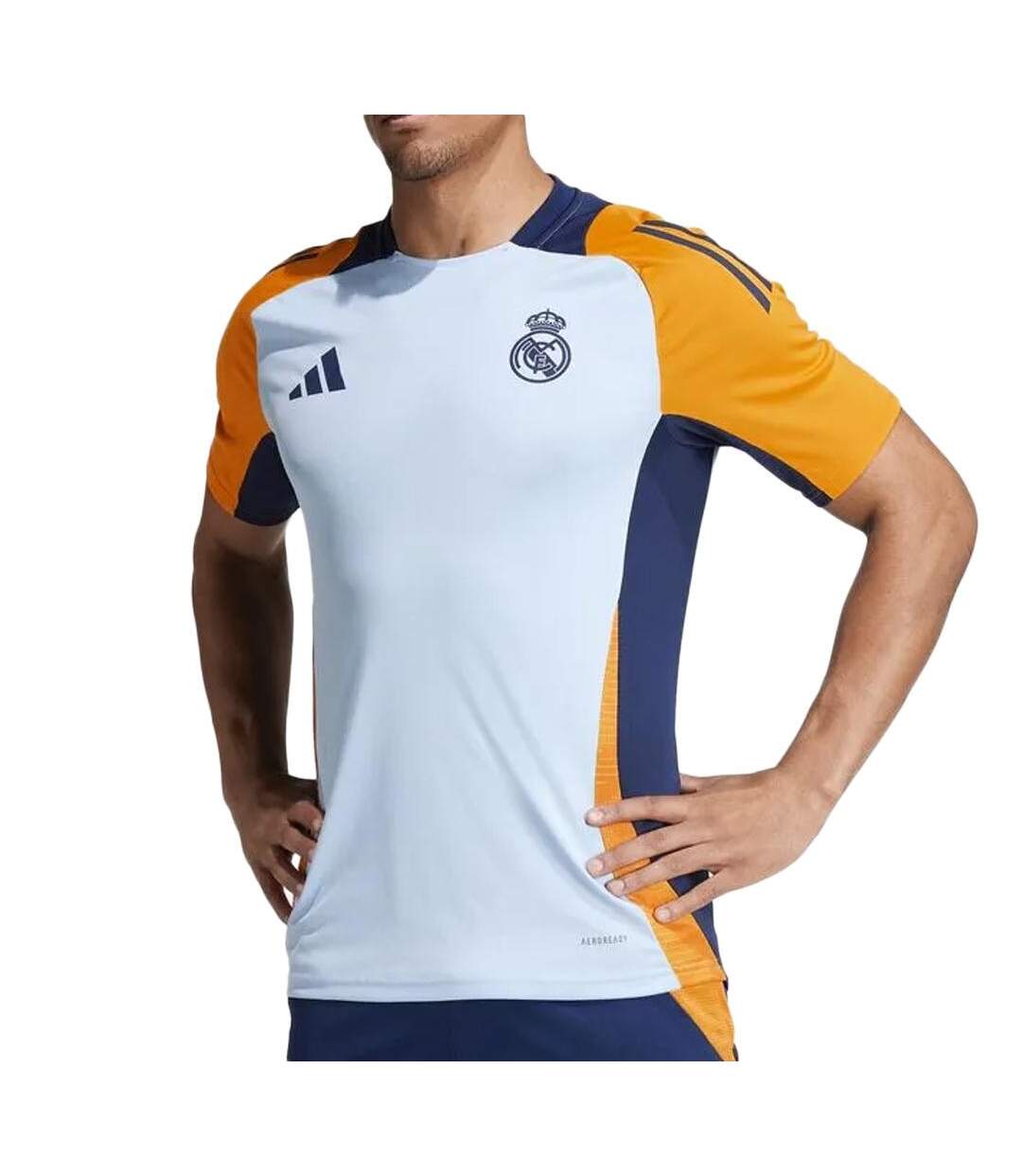 Real madrid maillot training bleu/orange homme adidas 24/25-1