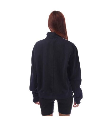 Sweat Style 3 Rayures Essentials Femme Bleu Marine Blanc Adidas