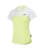 T-shirt Court Femme Blanc Vert Clair Slazenger-3
