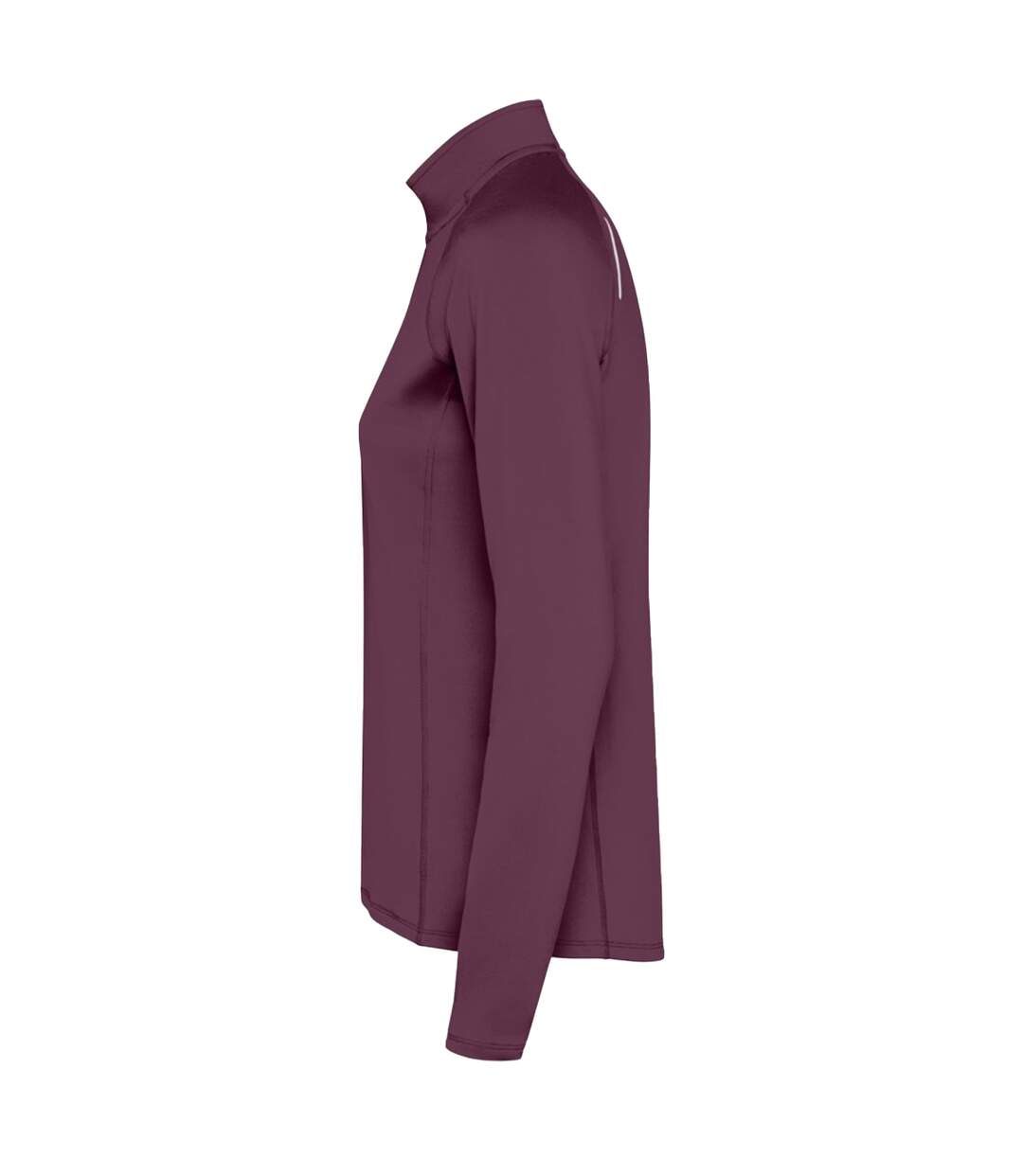 Womens/ladies estambul quarter zip long-sleeved sweatshirt plum red Roly-2