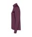 Womens/ladies estambul quarter zip long-sleeved sweatshirt plum red Roly-2
