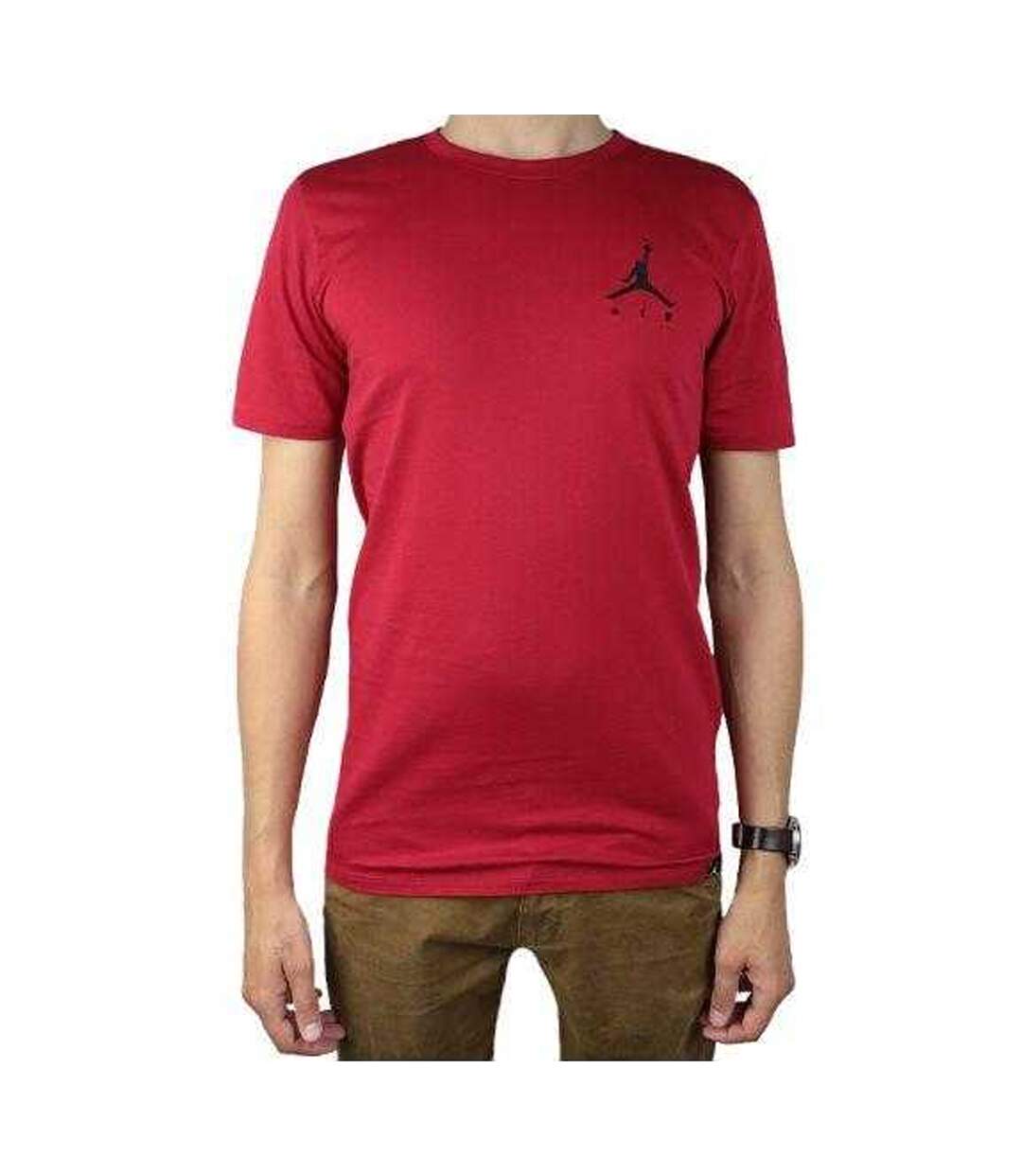 T-shirt Manches Courtes Motif/style Logo Brodé Homme Rouge Nike-1