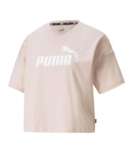 T-shirt Rose Femme Puma Essential Cropped - M