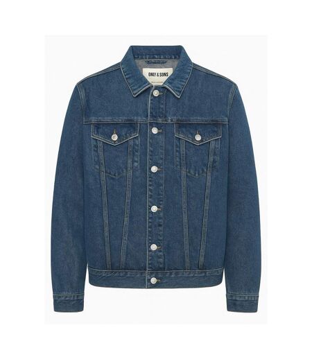 Veste en jean bleu homme only & sons zach