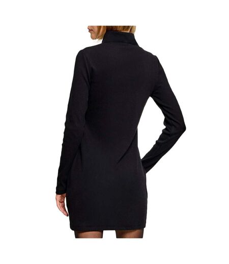 Robe noire femme calvin klein jeans woven label