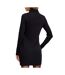 Robe noire femme calvin klein jeans woven label-2