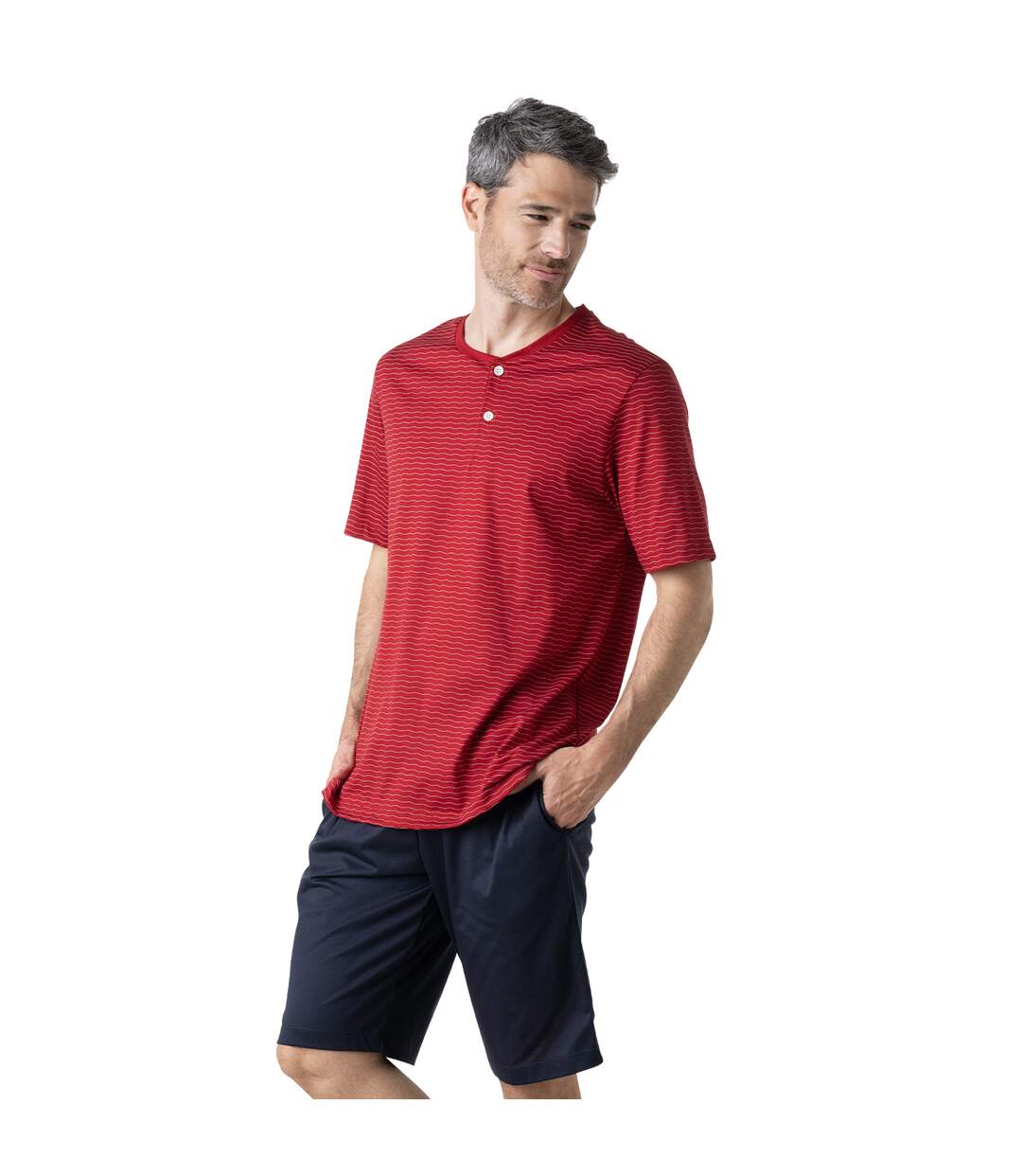 Pyjama court homme Mercerisé Eminence-1
