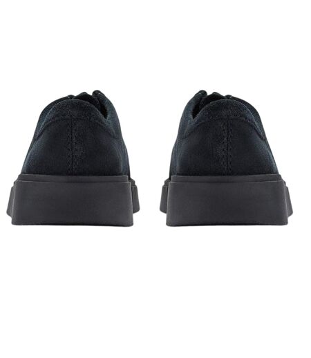 Mens Suede Platform Shoes Black Clarks