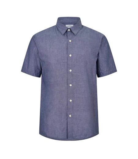 Chemise Manches Courtes Leo Homme Indigo Foncé Peter Werth