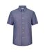 Chemise Manches Courtes Leo Homme Indigo Foncé Peter Werth-2