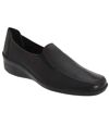 Mod Comfys Womens/Ladies Flexible Softie Leather Twin Gusset Casual Shoes (Black) - UTDF159