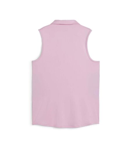 Polo golf rose femme puma cloudspun piped
