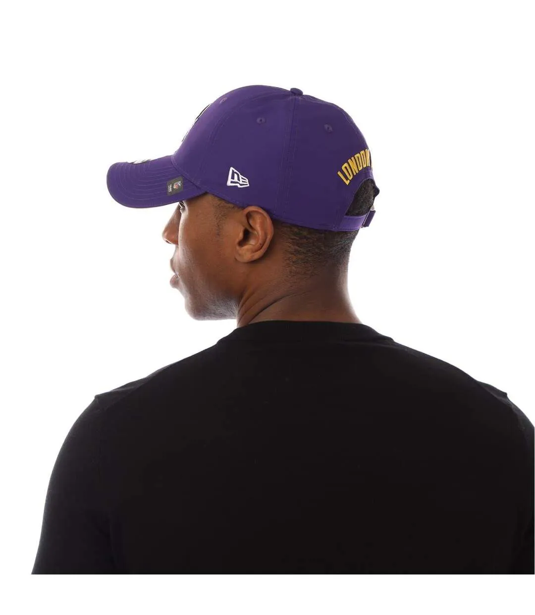 9forty Logo Baseball Cap Purple New Era-4