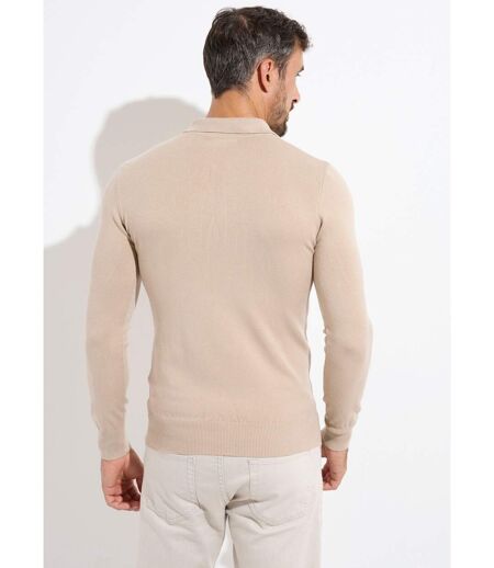 Pull coupe ajusté fine jauge col polo