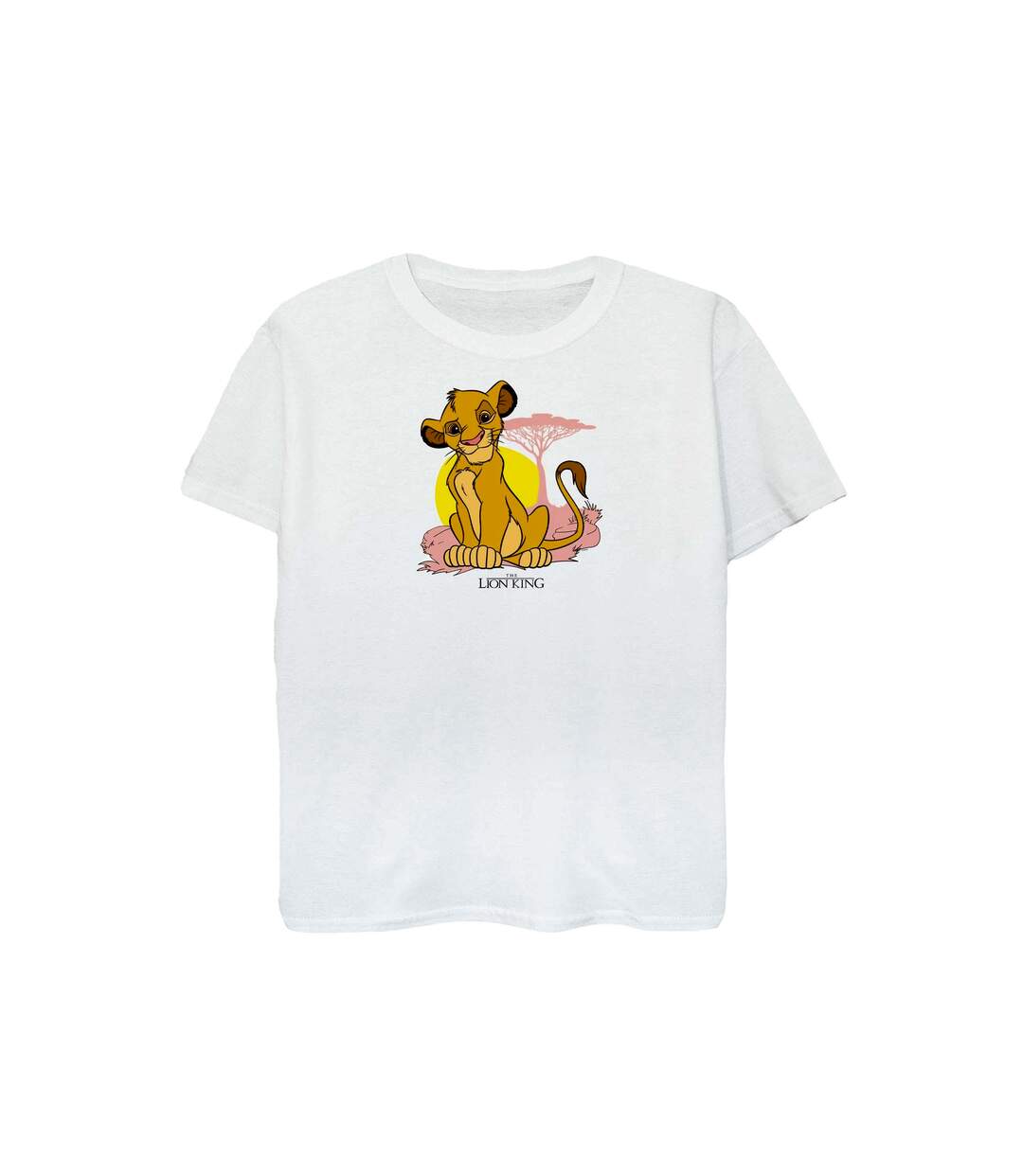 Disney T-shirt en coton pastel Simba du Roi Lion Femme/Ladies (Blanc) - UTBI48145-1