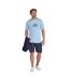 T-shirt Motif/style Taureau Tailladé Homme Bleu Ciel Raging Bull-1