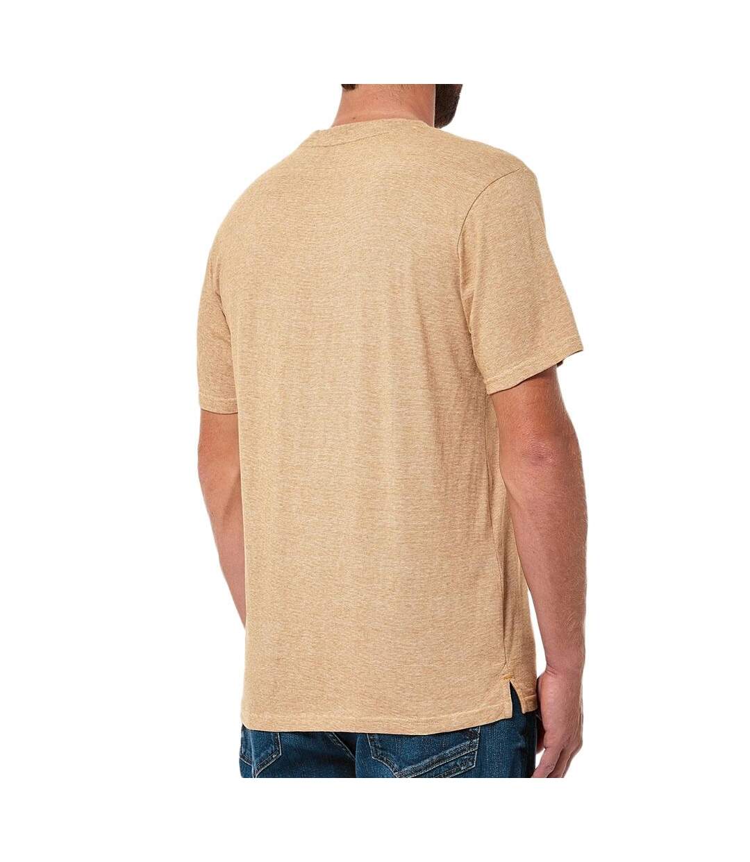 T-Shirt jaune moutarde homme kaporal saveh-2