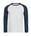 Unisex Adult Unlabeled Baseball T-shirt White Ink Tee Jays-1