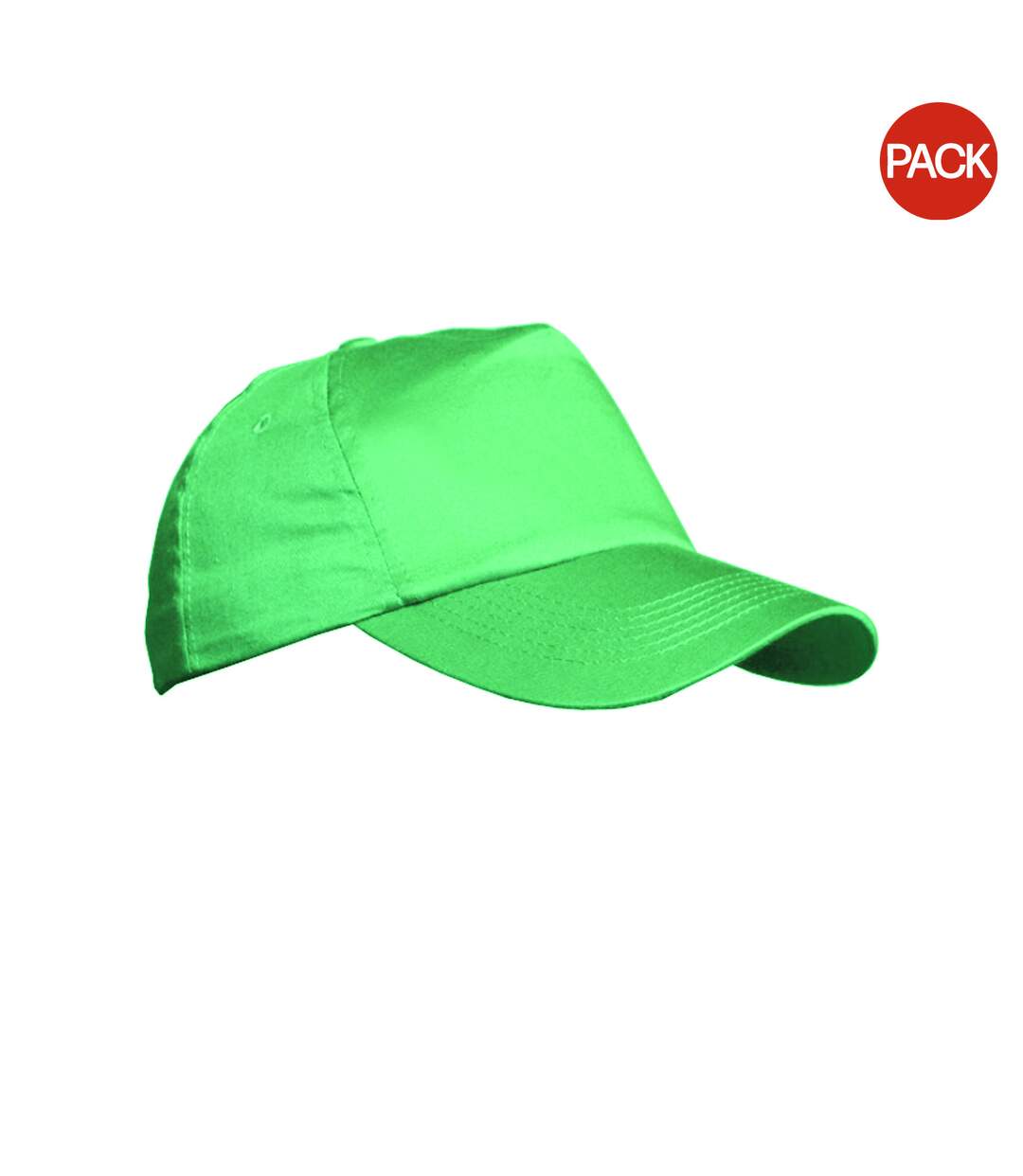 Lot de 2  casquettes unies adulte vert tendre Result-1