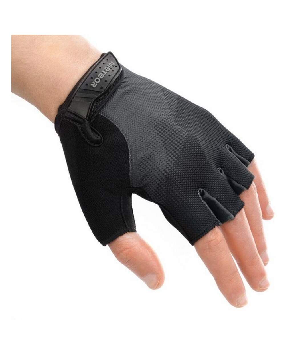 Gants De Cyclisme Adulte Noir Meteor-4