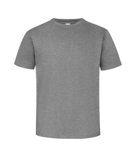 T-shirt Épais Manches Courtes Homme Gris Chiné Russell