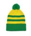 Norwich Retro Bobble Football Beanie Yellow Green Fan Originals-2