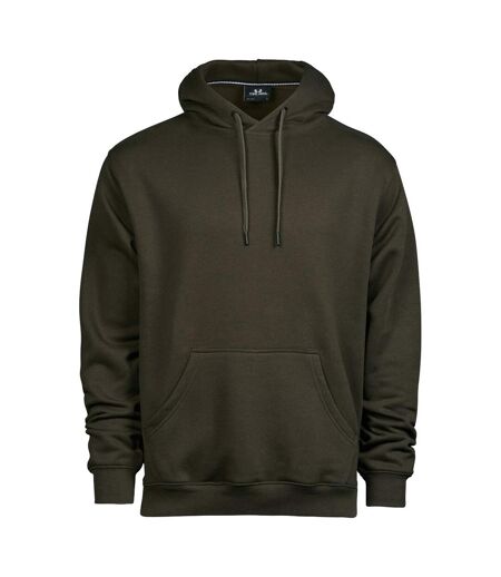 Sweat À Capuche Homme Vert Kaki Foncé Tee Jays
