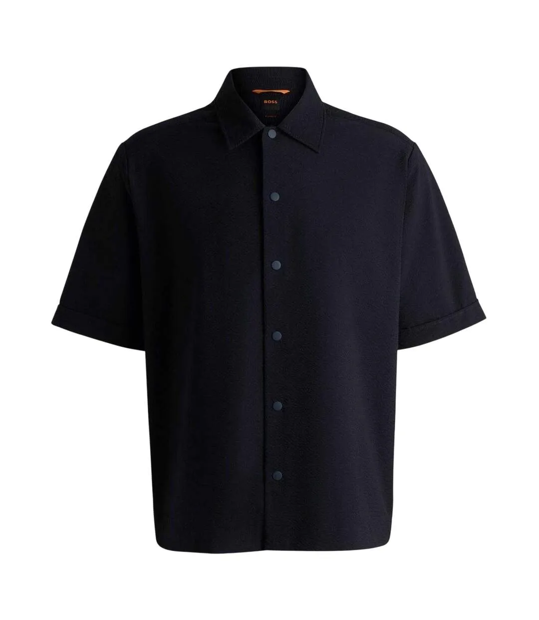 Chemise Manches Courtes Lapoully Homme Bleu Foncé Boss-2