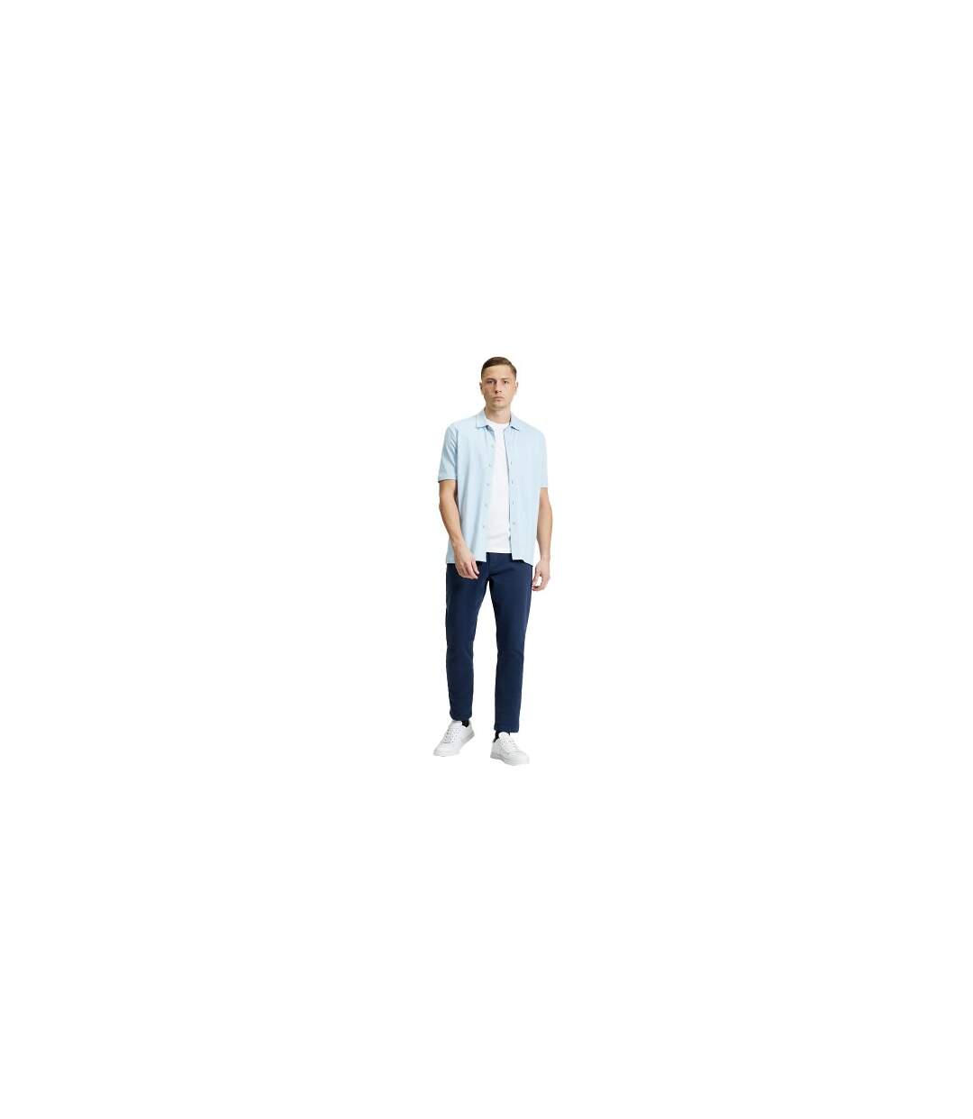 Chemise Motif/style Vertical Homme Bleu Poudré Ben Sherman-1