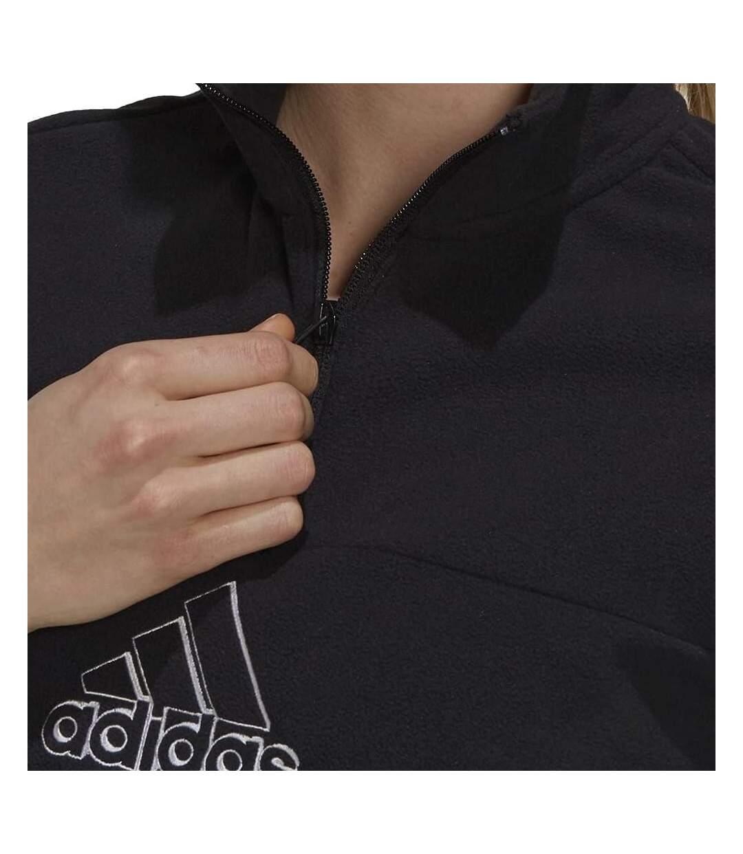 Sweat Noir Femme Adidas W Q4 Bluv Hz - M-3