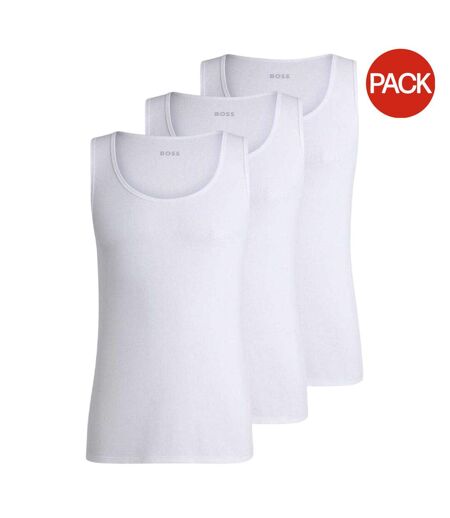 Lot De 3  Débardeurs Homme Blanc Boss