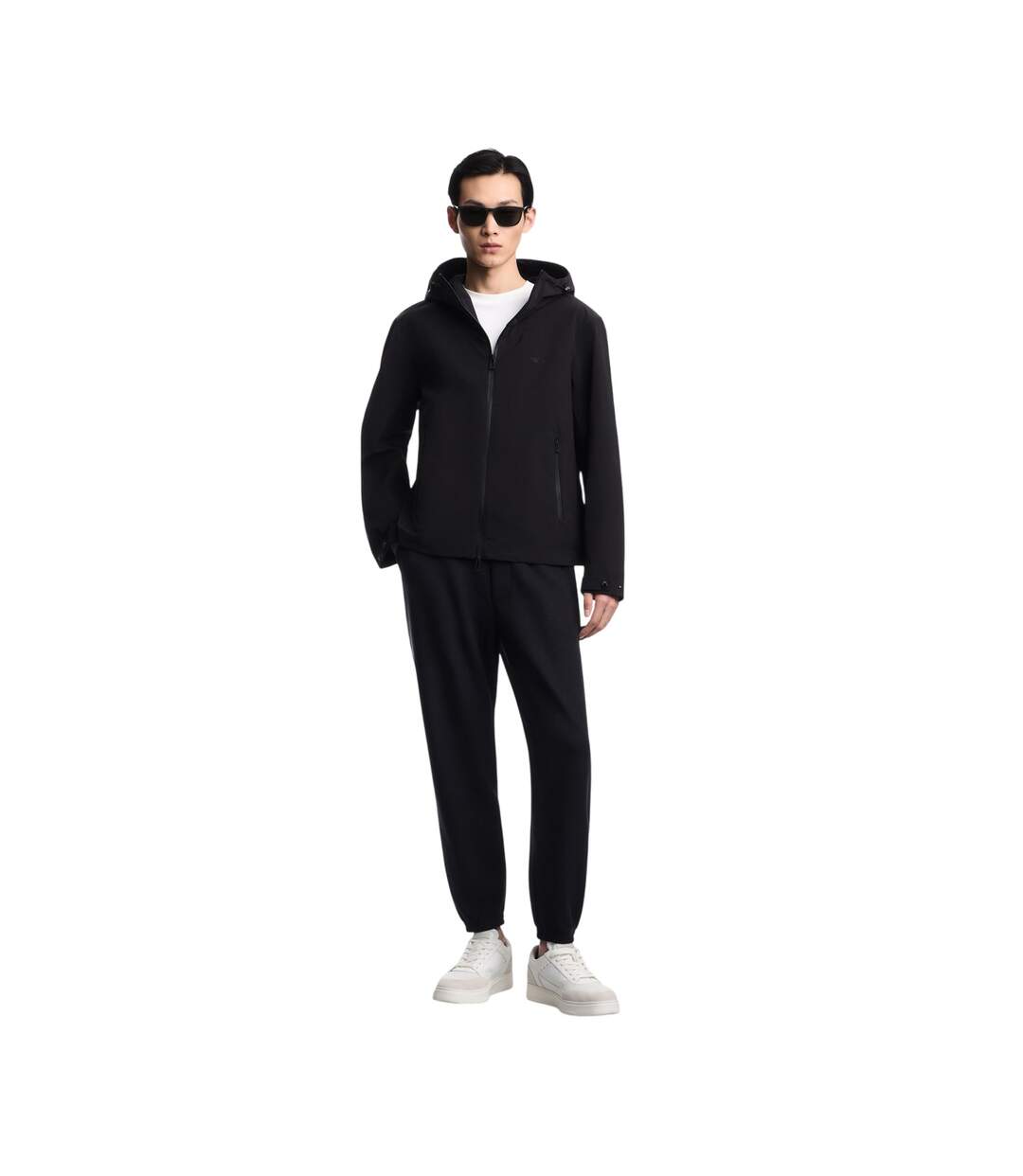 Veste Softshell À Capuche Motif/style Uni Homme Noir Lyle & Scott-1