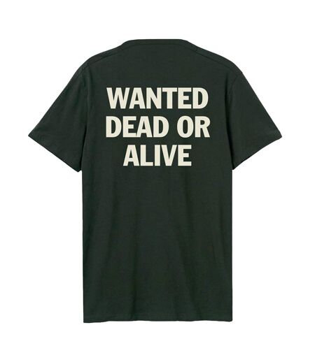 T-shirt Wanted Dead Or Alive Adulte Charbon Amplified