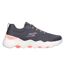 Womens/ladies Go Walk Mesh Trainers Grey Pink Skechers-1
