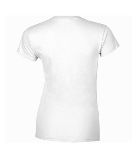 Gildan Ladies Soft Style Short Sleeve T-Shirt (White)