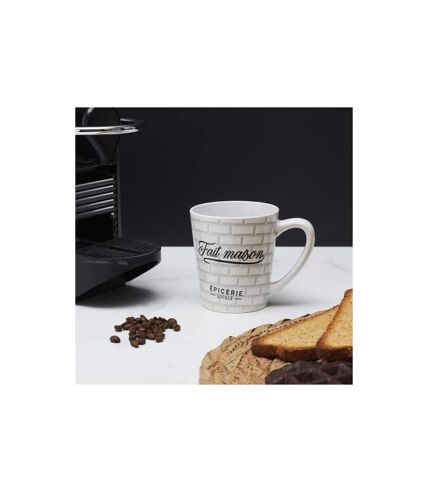 Lot de 6 Mugs en Porcelaine Brooklyn 30cl Blanc