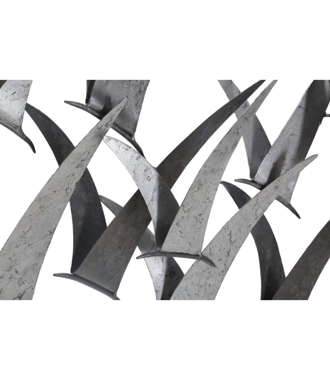 Décoration Murale en Métal Gabbiani 93cm Gris-2
