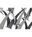 Décoration Murale en Métal Gabbiani 93cm Gris-2