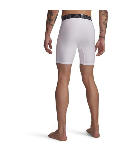 Short De Compression Heatgear Homme Blanc Noir Under Armour