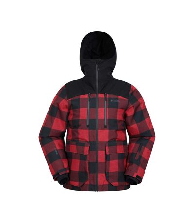 Mountain Warehouse Mens Drayton Waterproof Ski Jacket (Red/Black)