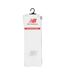 Pack Of 3  Unisex Adult Logo Crew Socks  White Multicoloured New Balance-2