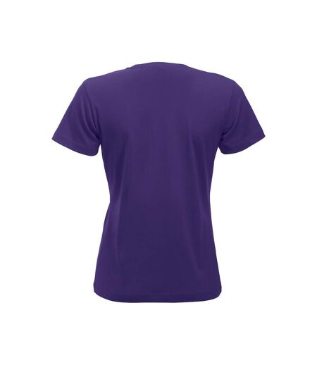 Womens/ladies New Classic T-shirt Bright Lilac Clique
