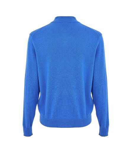 Mens Knitted Funnel Neck Sweater Top Lapis Blue Callaway