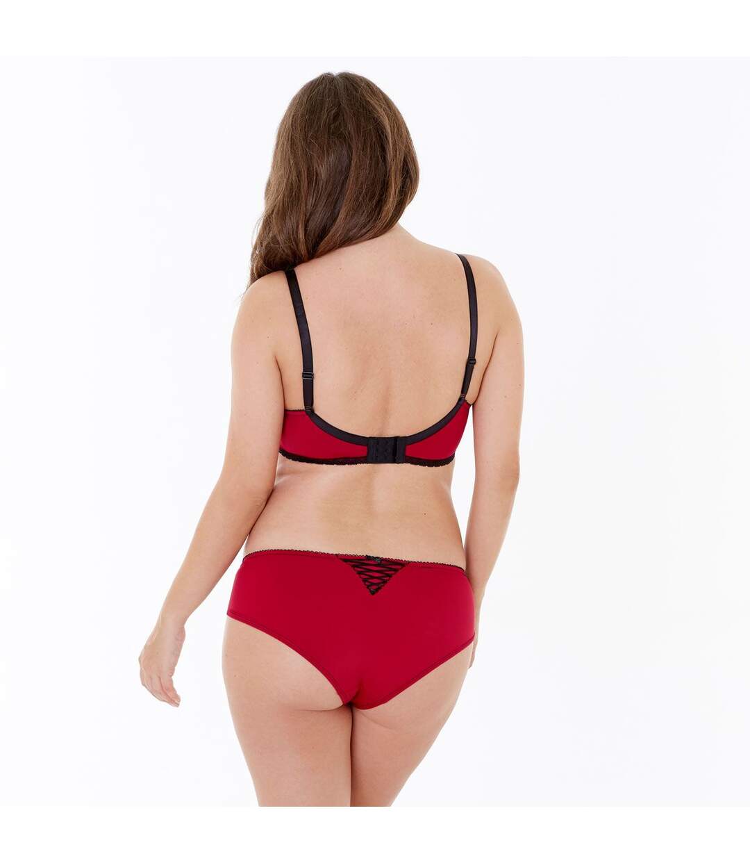 Soutien-gorge allaitement rouge/noir Tania-4